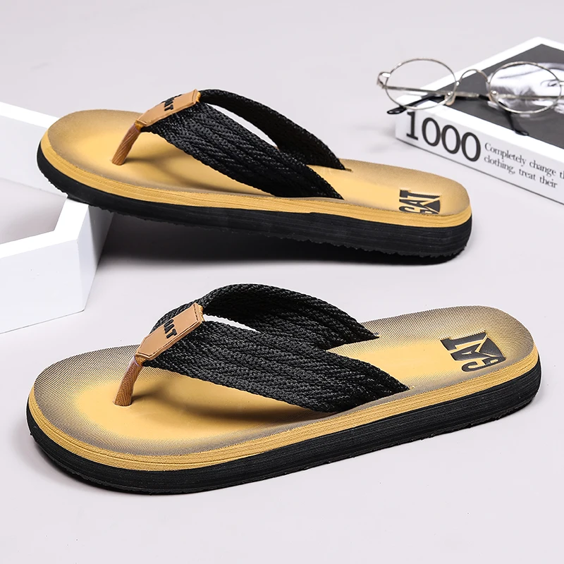 Flip Flops Men Outdoor Casual Beach Shoes Breathable Lightweight Soft Soled Non Slip Wear Resistant