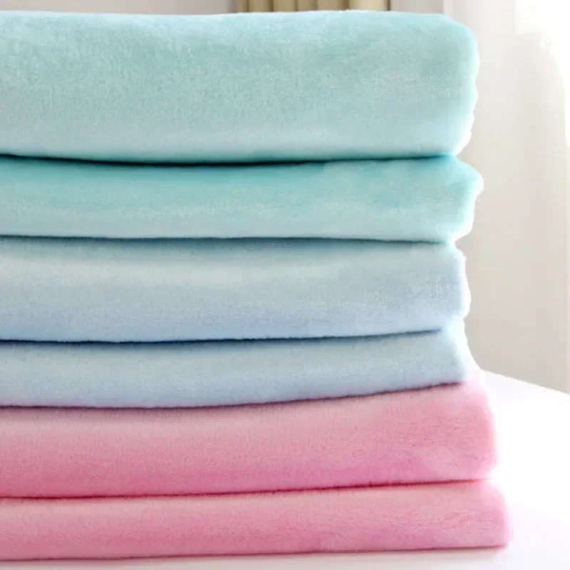 Baby Blanket & Swaddling Newborn Thermal Soft Fleece Blanket Winter Solid Bedding Set Flannel Quilt Infant Bedding Swaddle Wrap 4