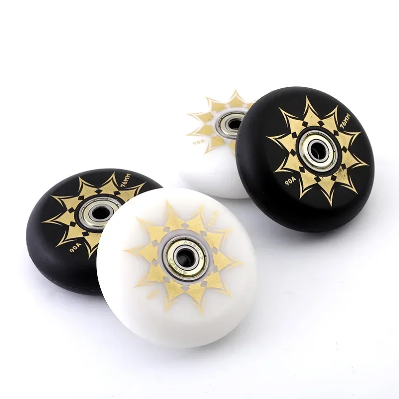 Skating Shoes and Roller Skating Shoes Accessories WearResistant High Elasticity Street Brushing Brake Wheel 90A Full Meat Wheel