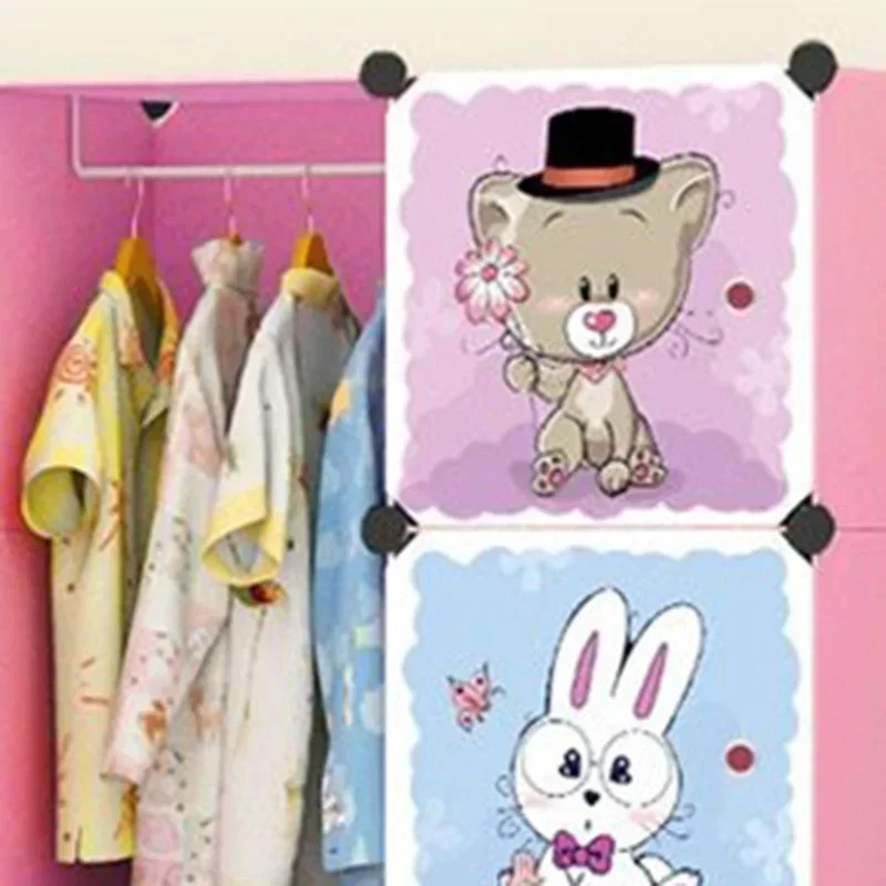 Storage Locker Child Wardrobe for Clothes Girl Cupboard Kids Cabinet Babies Bedroom Meuble Chambre Enfant Child Room Furniture