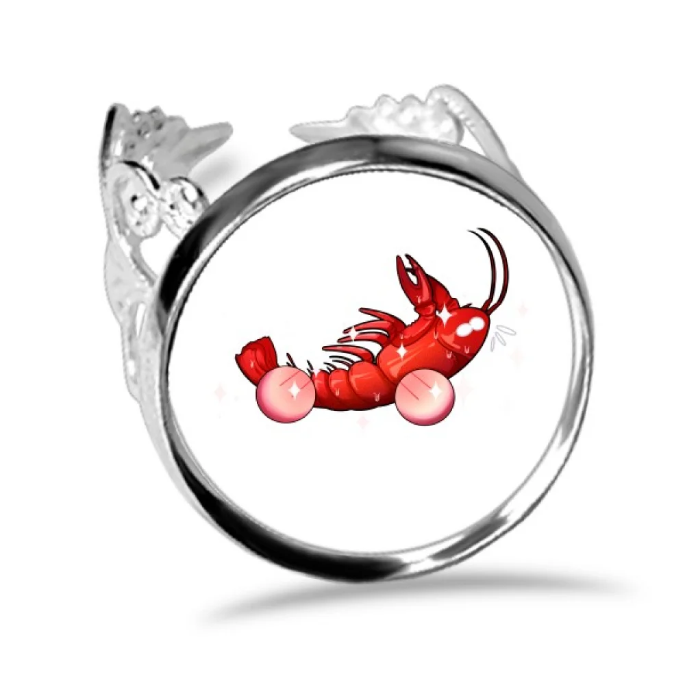 

Iceland Lobster Food Finger Ring Circlet Adjustable Jewelry Hand Ornament