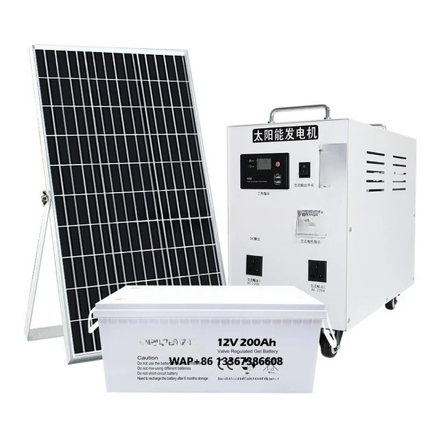 Kit complet de système solaire 10kva 12kw, grille MPPT, système d'énergie solaire 5000w 8000w 12000w, panneaux solaires, Batteries au Lithium pour maisons 1