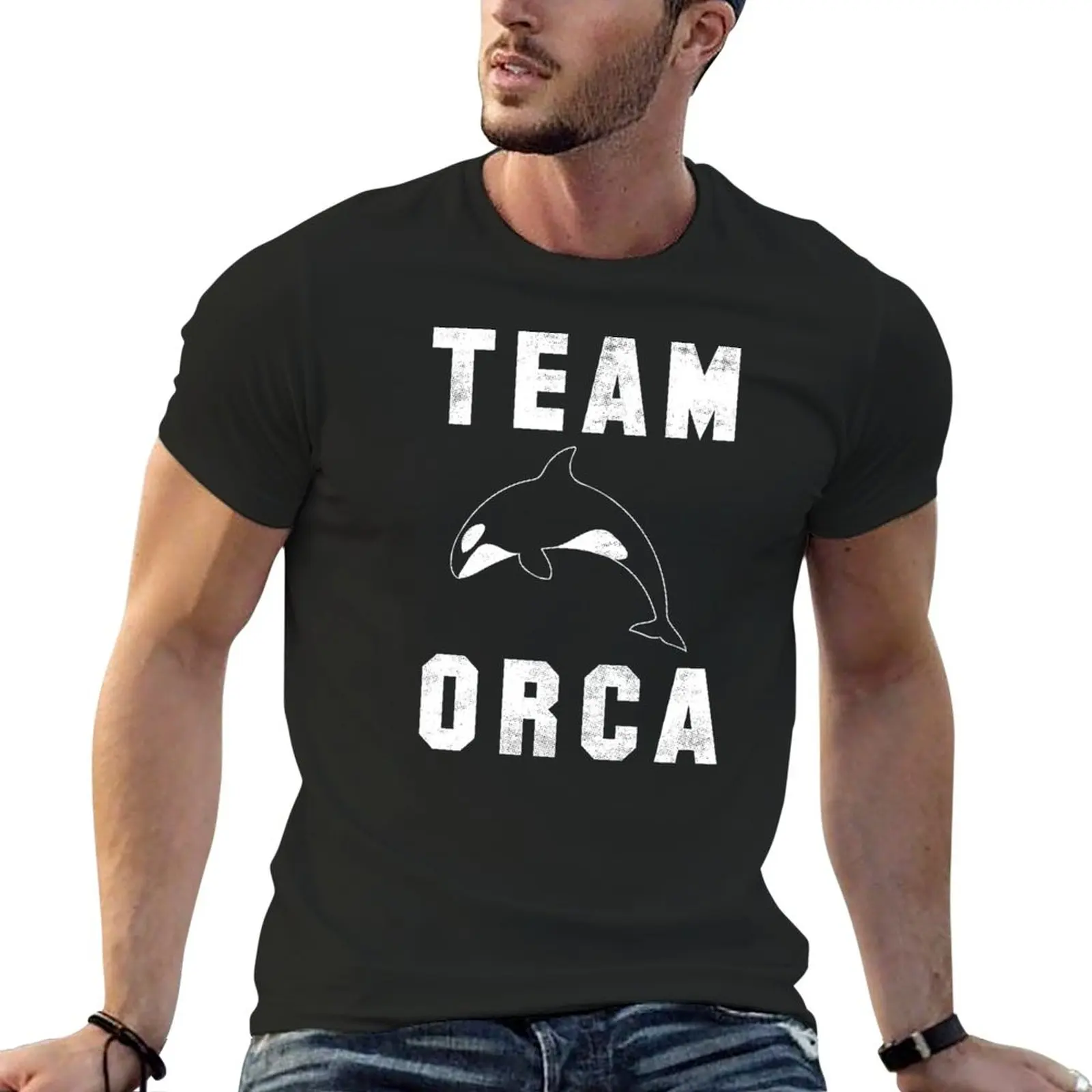 

New Team Orca - White Ink Edition T-Shirt custom t shirt kawaii clothes men t shirts