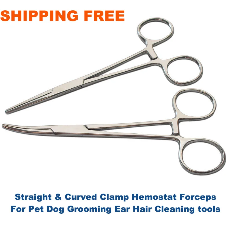 StainlessSteelStraightCurvedClampHemostatForcepsLockingTweezers