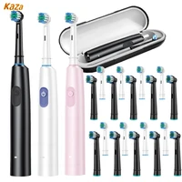 Electric Toothbrush Rotary Rechargeable Electric Tooth Brush for Adults Rotating Electric Teeth Brush with 8 Replacement Heads 1