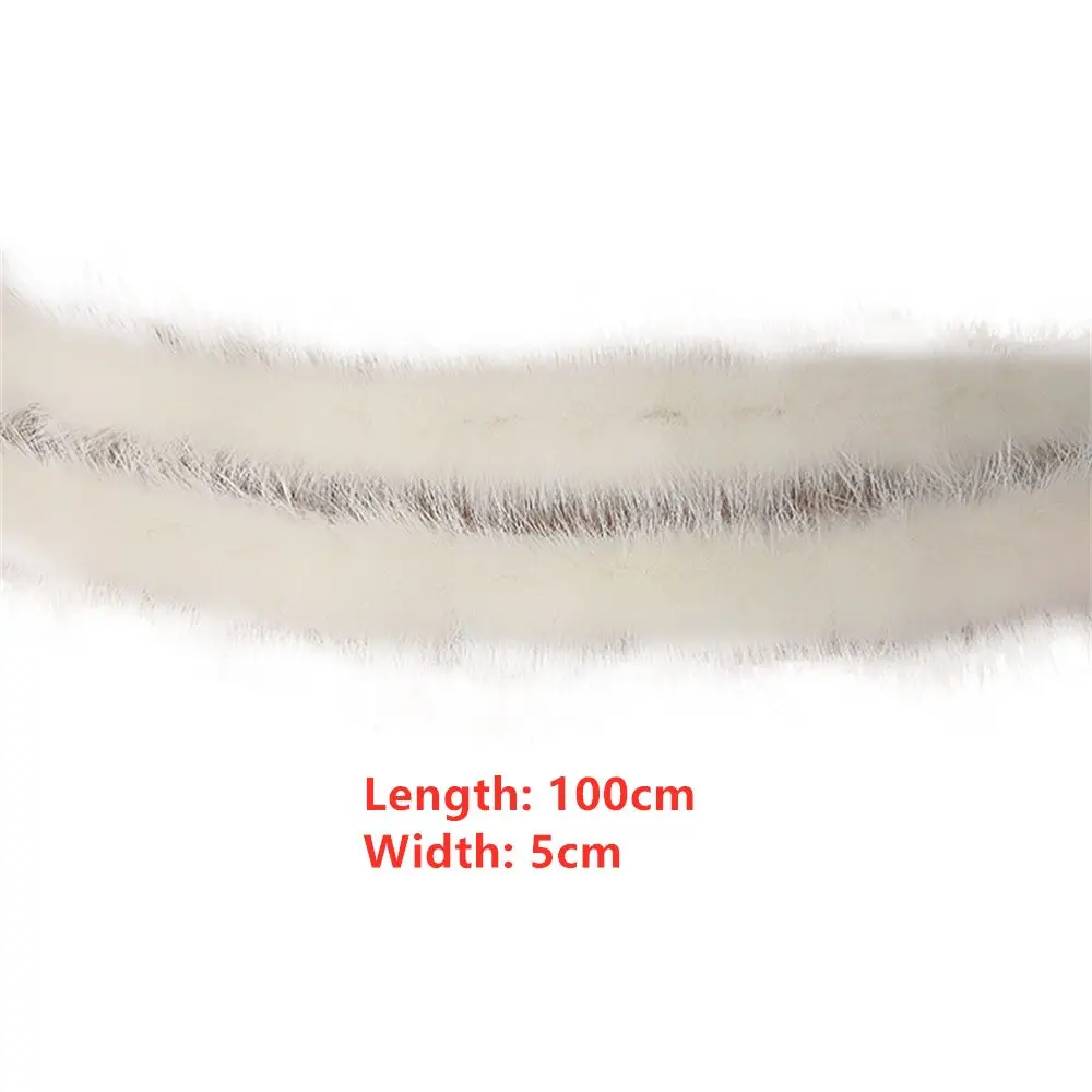 100cm Faux Rabbit Fur Tape Trimming Ribbon Furry Fluffy Sewing DIY Craft Scarf Collar 5cm