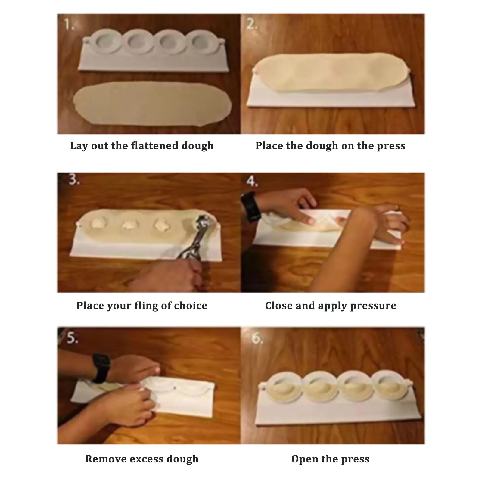 Large Diy Dumpling Mold Dough Press Dumpling Wrapper Mold Empanada Pastry Press Shaper Jiaozi Maker Kitchen Accessories Tools