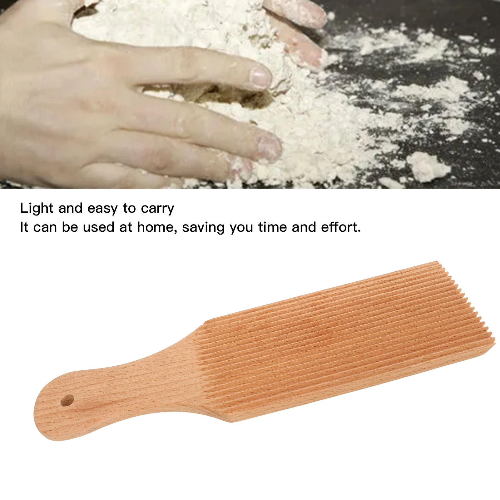 

Board Gnocchi Board Beech Lightweight Practical Gnocchi Roller for Perfect Shape Beech Pasta Board