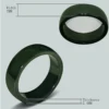 Blackish Green Smart Ceramic Ring for Tesla model3/Y/X/S Keycard KeyFob Accessories,Unisex 3
