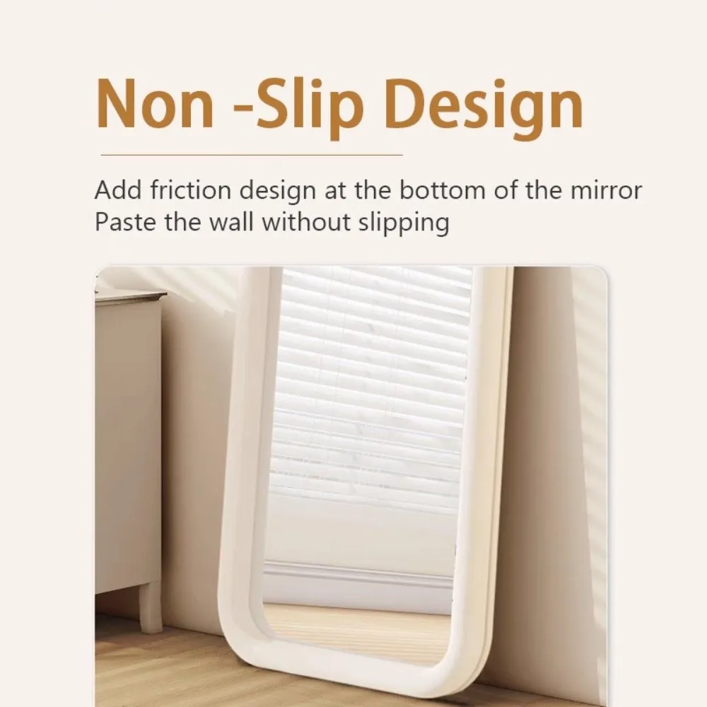 Wall Mounted Makeup Mirror Non Slip Black White Frame Tabletop Dressing Mirror Hanging Decoration Explosion Proof Desktop Mirror