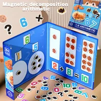 Children's math enlightenment teaching aids, number decomposition, addition and subtraction, ten-frame array, educational puzzle 2