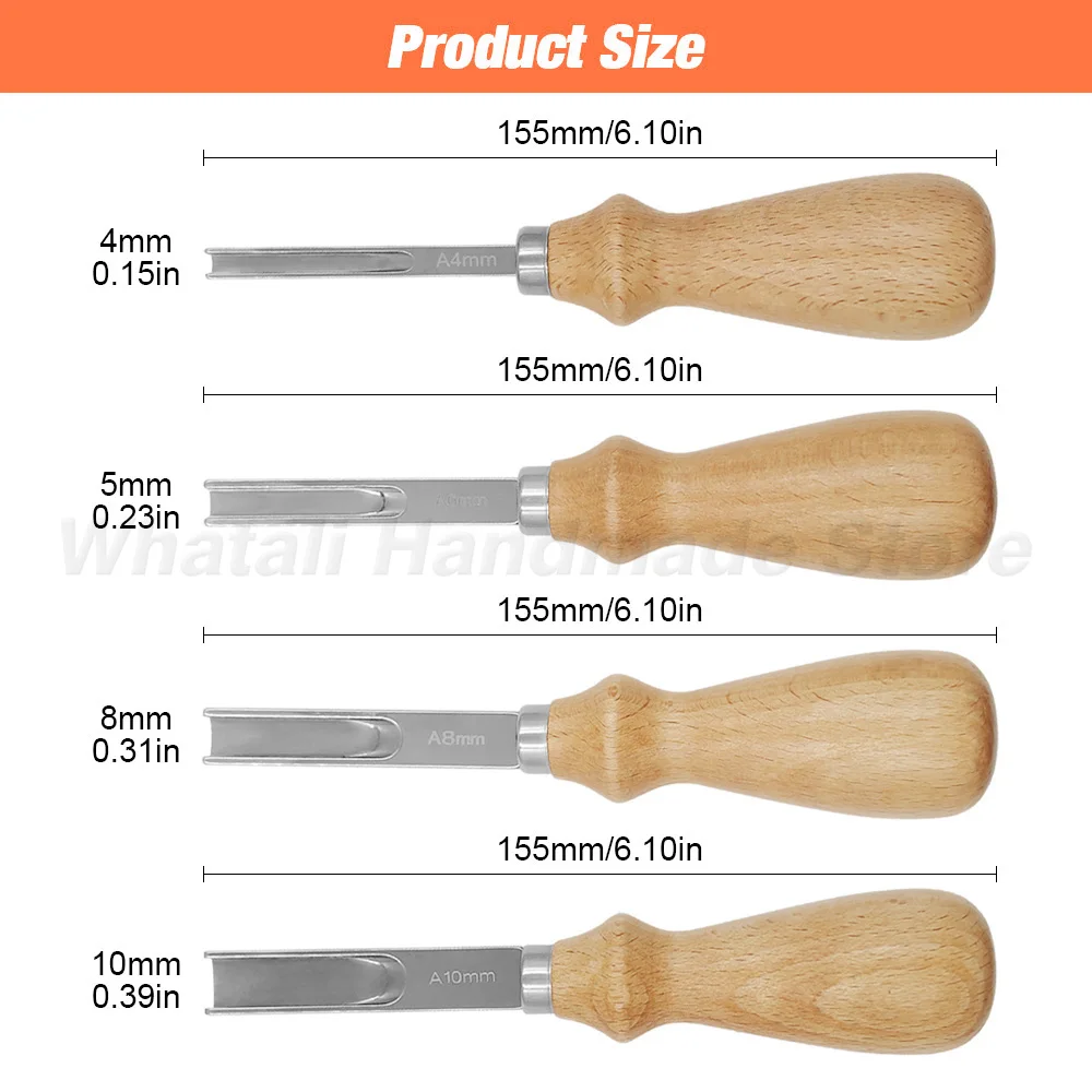 Leather Craft Edge Beveler Skiving Beveling Handmade Cutting Tool Hand Trimming Cutting Wood Handles DIY Leathercraft leather craft tools