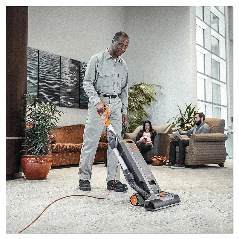 Hoover Commercial HushTone Upright Vacuum Cleaner, 15 inches with Intellibelt, For Carpet and Hard Floors, CH54115, Gray 6