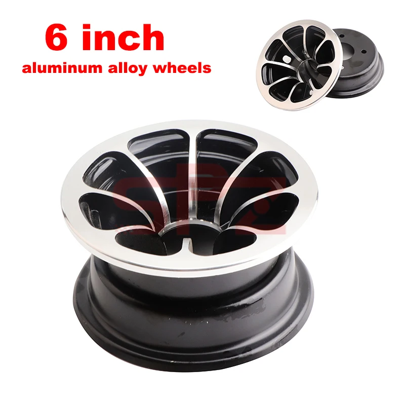 

6 inch aluminum alloy wheels for 4.10/3.50-6 tire inner tube 6 inch ATV kart scooter snow plow wheel rim