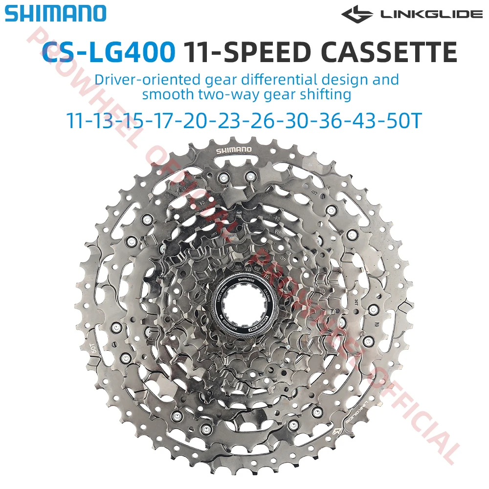 Shimano Cues 11 Velocità Cassetta Pignone Lg400 11-50T Ruota Libera Linkglide Tipo 11V Volano Parti Di Biciclette Originali K7