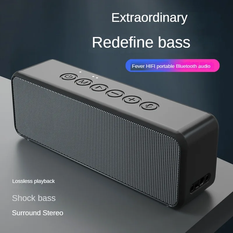 

20W Bluetooth Speaker - Portable Small Steel Outdoor Waterproof Plug-in Speaker for Camping, Hiking and Parties