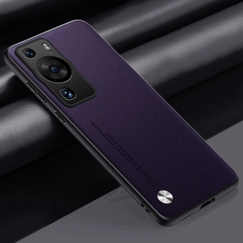 Luxury PU Leather Matte Silicone Full Protection Phone Case