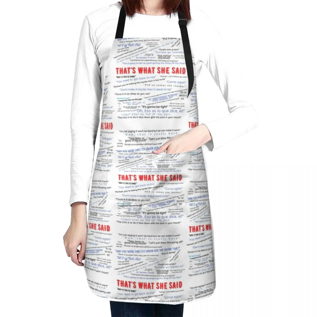 

That's What She Said Apron cook wear apron cute halloween kitchen accessories