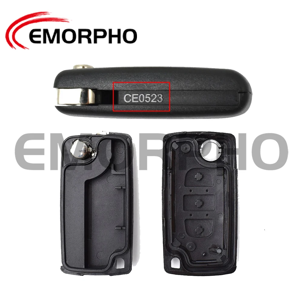 Flip Remote Car Key Shell Case For Peugeot 207 307 308 407 607 807 For Citroen C2 C3 C4 C5 C6 Berlingo Xsara HU83 VA2 key case car remote key car key car key shell key shell