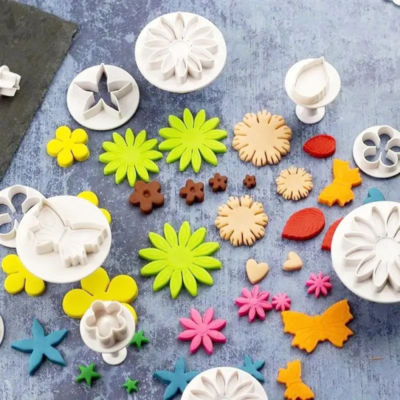 Description Picture 3 of itemPolymer Clay Cutter Cloud Mold Heart Star Snowflake Cutting Mold DIY Pottery Sculpture Geometric Figure Embossing Modeling Tools