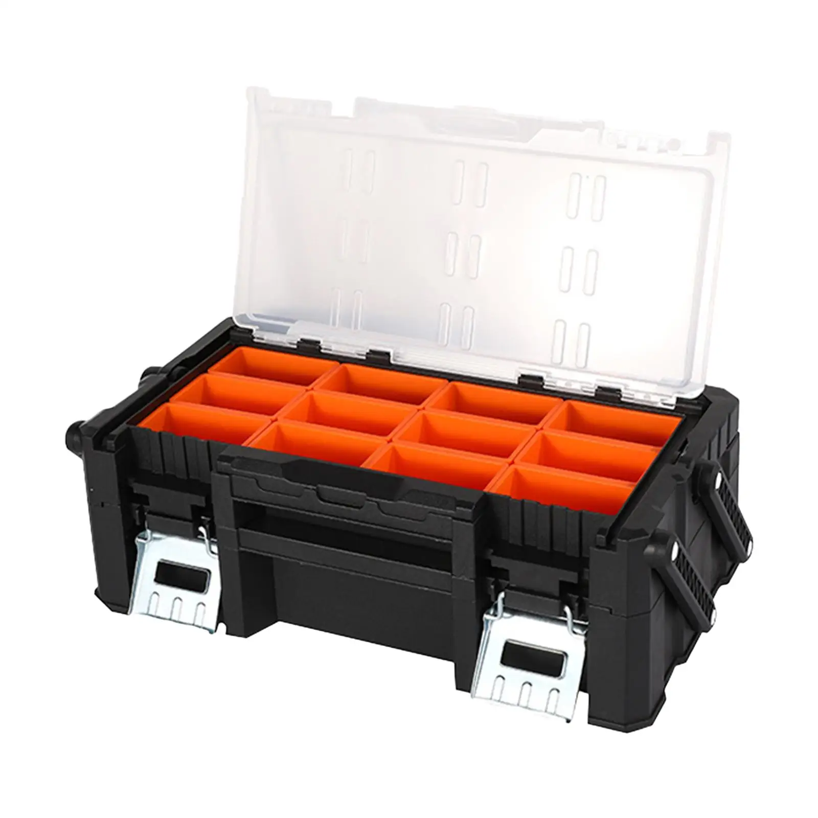 Tool Organizer Multigrid Partition Box Multipurpose Hardware Storage Box Electrician Screws Organizer for Office Hiking