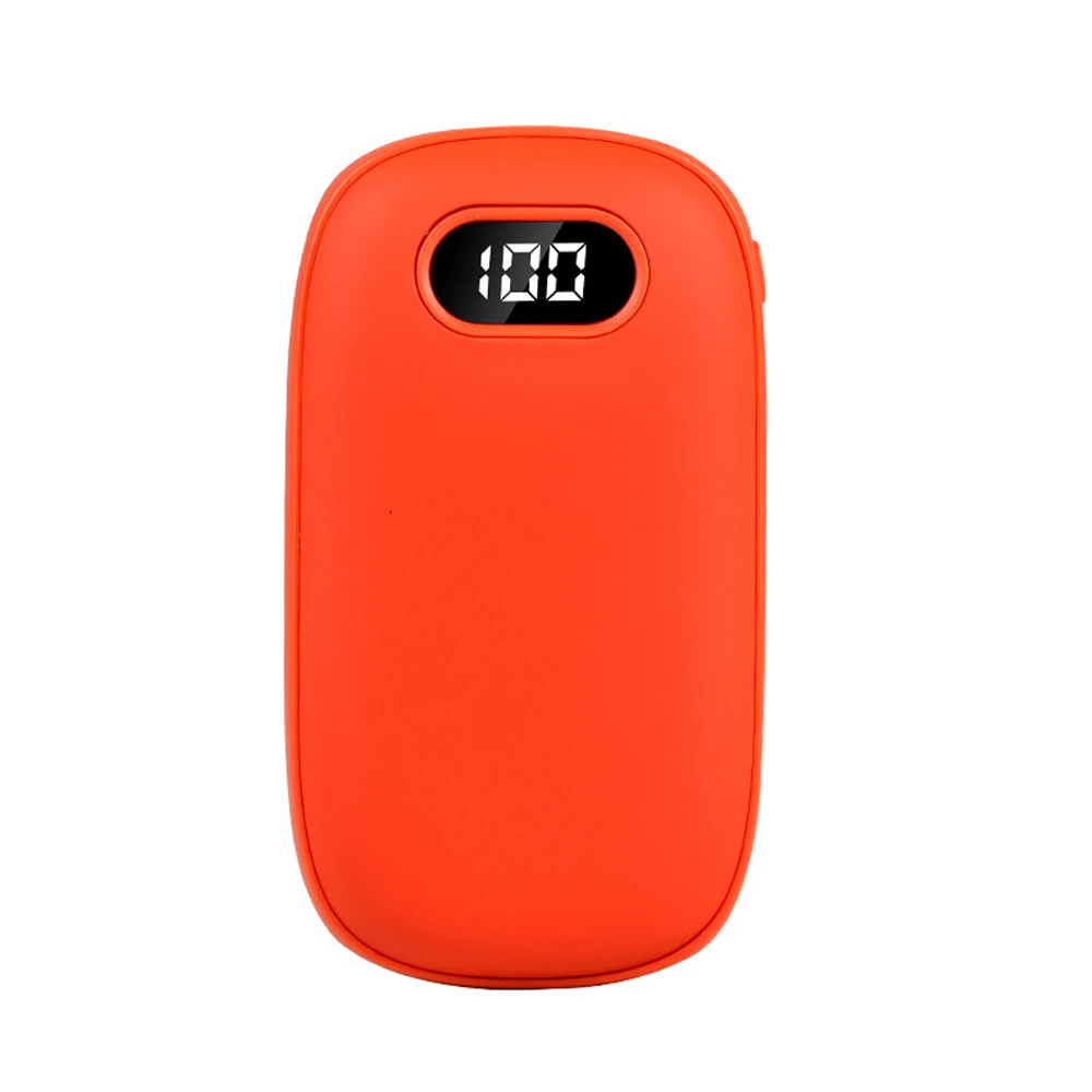 2-in-1 USB Hand Warmer Mobile Power Charging Hand Warmer Hot water Bag with Digital Display Rechargeable Electric Power Bank