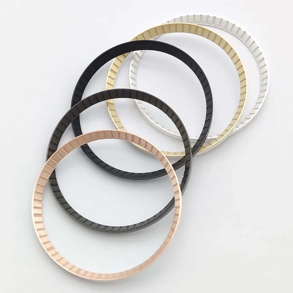 Metal inner ring for 007 cases watch chapter ring fitting 15 styles 28.5 mm