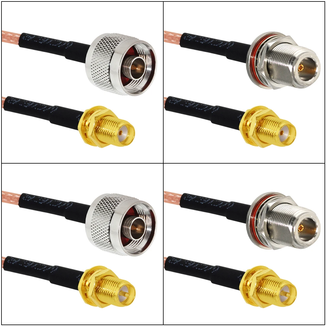 Wireless Antenna Extension Cable SMA Male Female RP To N Plug Jack With Nu Pigtail Adapter RG316 15cm NEW Wholesale