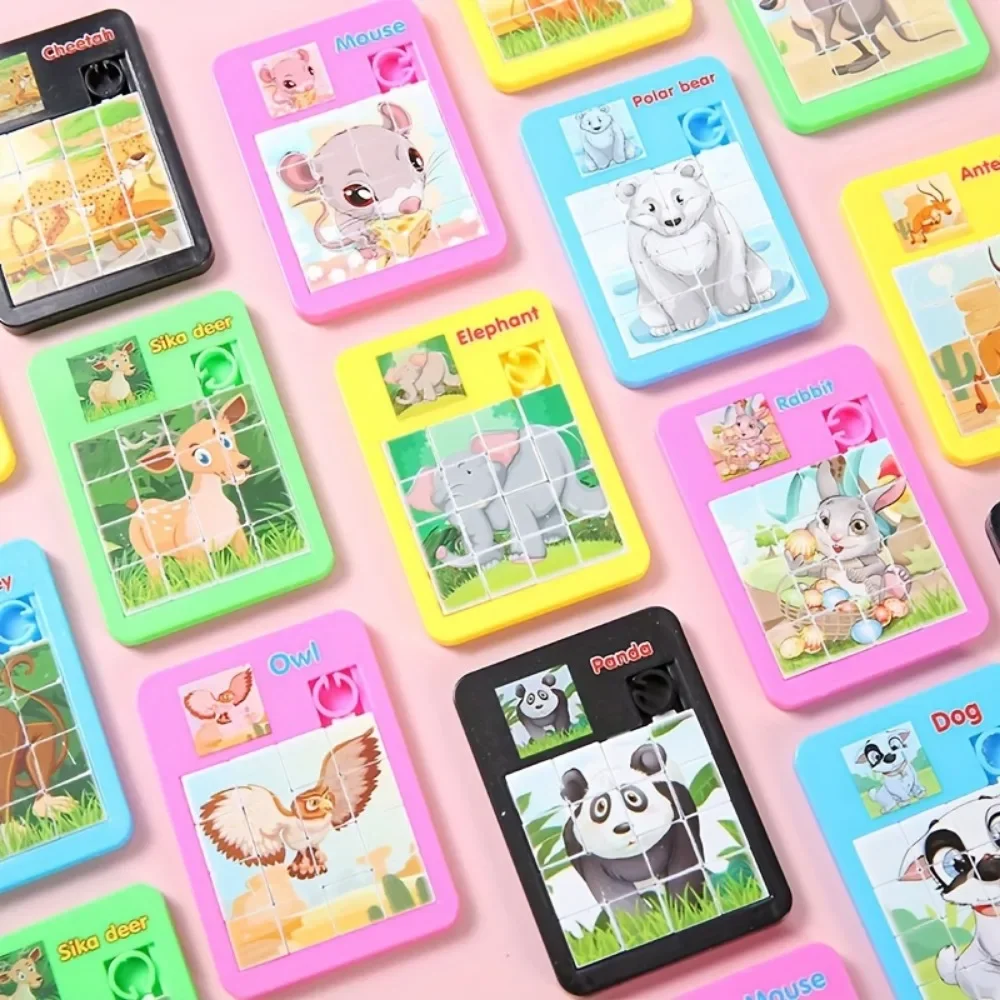 Animal Jigsaw Puzzles 12/24/36 Pack Cute Animal Cartoon Puzzle Toys Kids Birthday Party Favors Prize Pinata Treasure Box Reward Pack Easter Gift