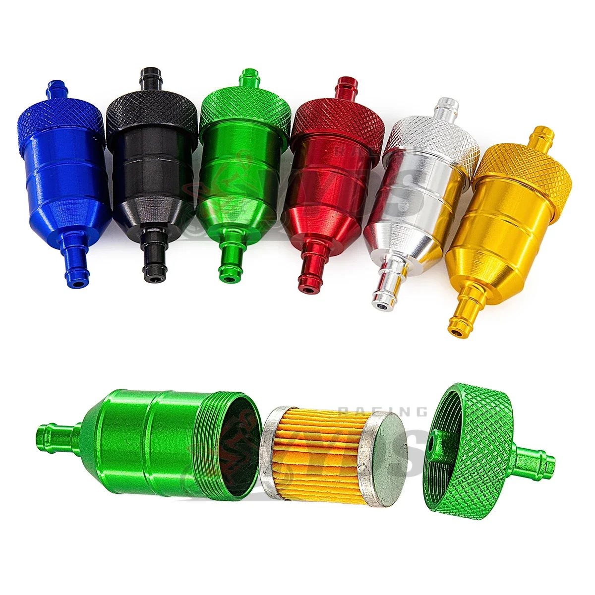 XLJOY Aluminium Essence Gaz Filtre À Carburant Pour Pit Dirt Push Piste