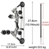 Mini Archery Compound Bow and 4/8pcs Arrows Kit Stainless Steel Pulley Bow,Outdoor/Indoor Sports Shooting Gift Game Pocket Bow 5