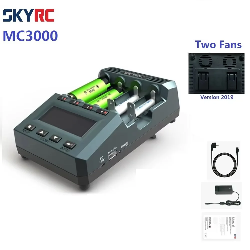 Original SKYRC MC3000 Smart 4 Slots LCD Display UNIVERSAL BATTERY charger IPHONE /by phone for mutilcopter fpv rc drone