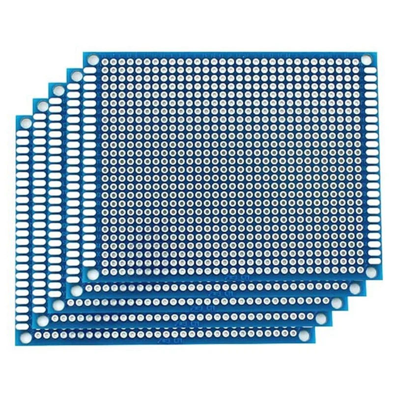 양면 프로토타입 PCB 보드, 범용 인쇄 회로 기판, 아두이노 실험용 PCB 동판용, 7x9cm, 로트 당 5 개