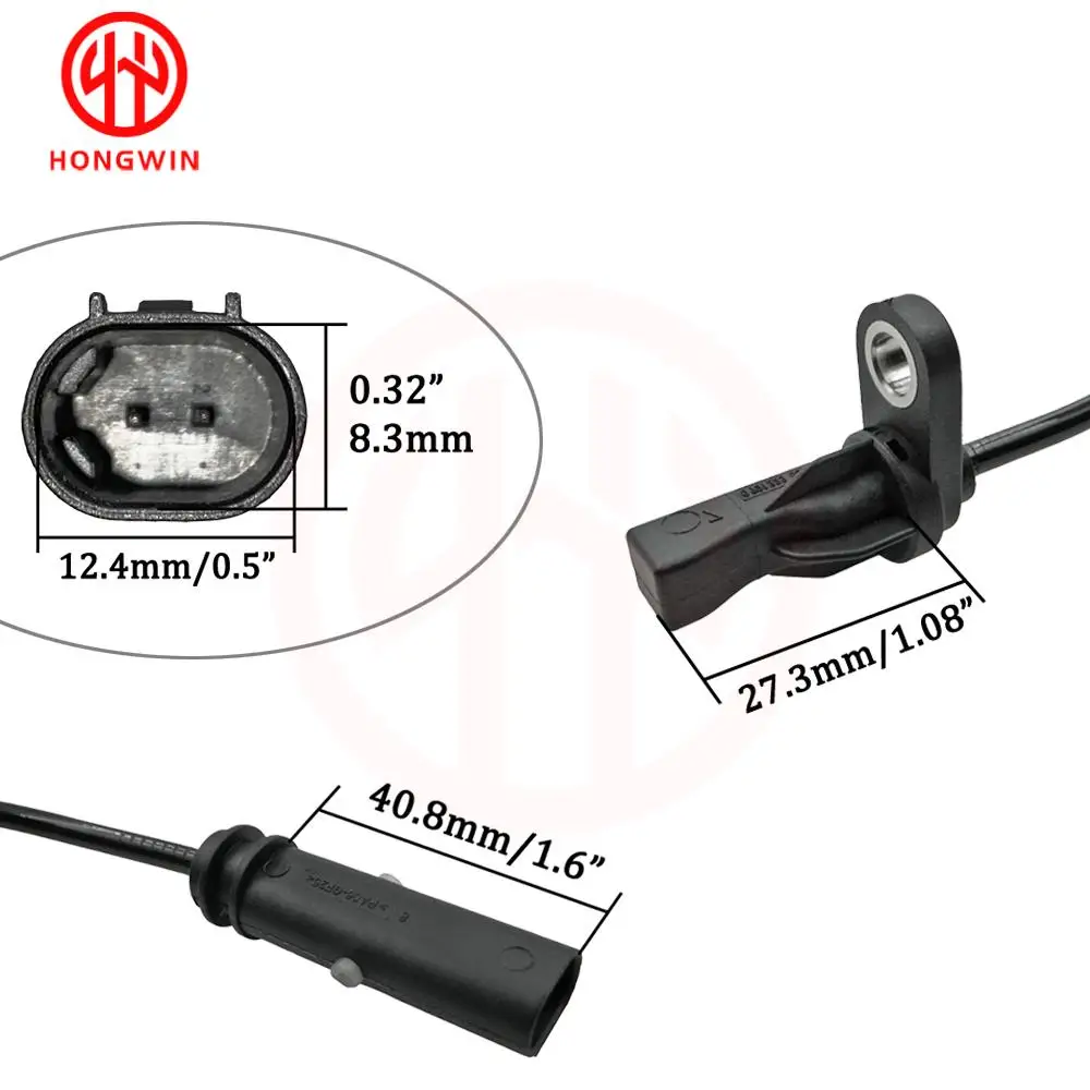 HONGWIN Front Rear Left Right Wheel Speed ABS Sensor for BMW 1 2 3 4 Series F20 F22 F34 F36