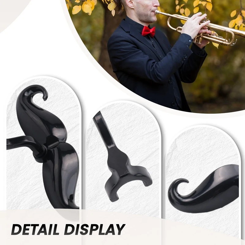 Clip-On Beard For Trumpet And Trombone Parts Protective Case Included-Fits All Trumpet Mouthpieces Mouthpiece Not Included