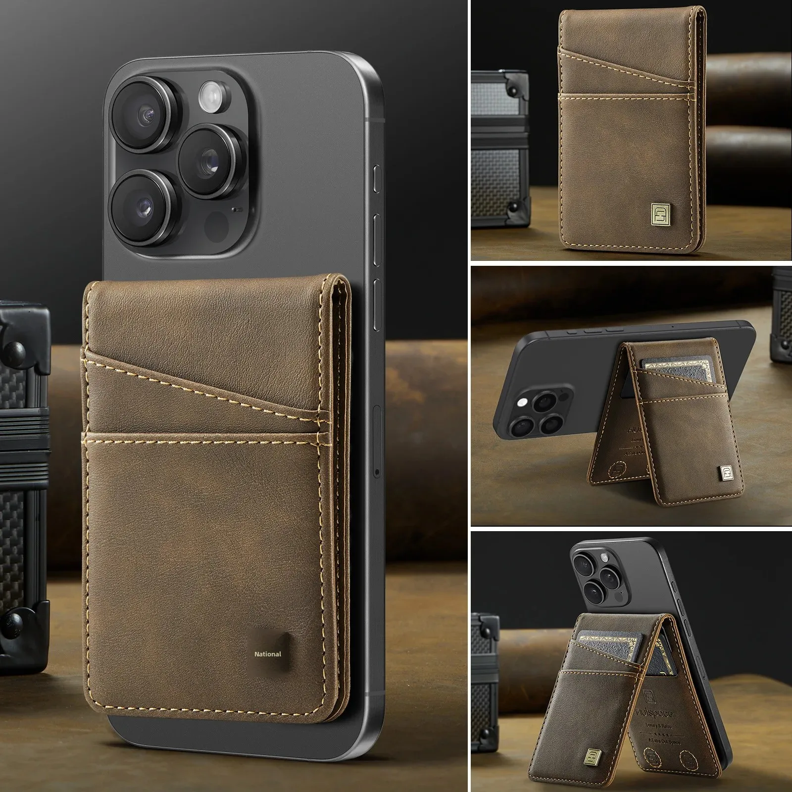 Magnetic Card Holder with RFID Protection and Anti-Theft Features