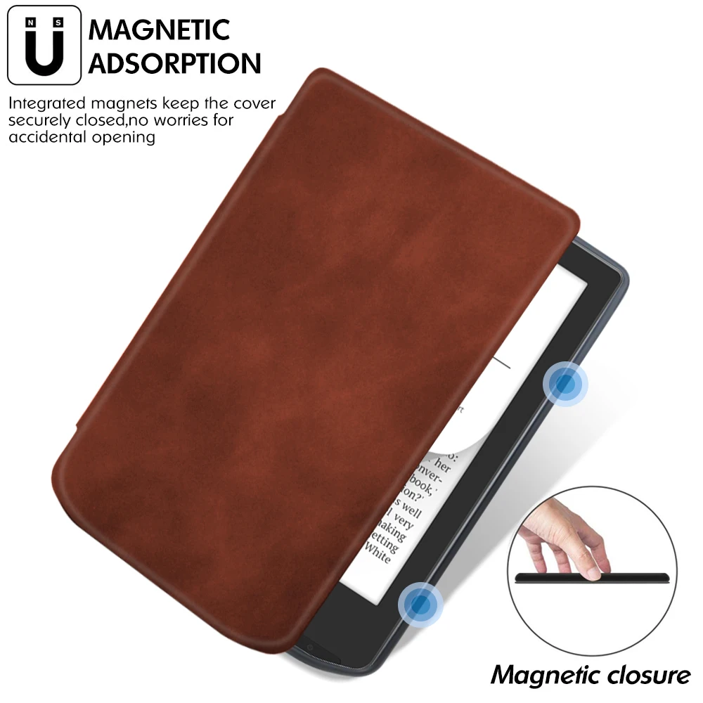 Estojos de Couro pu para Pocketbook Soft Tpu Tampa Traseira Auto Wake Sono Pocketbook Verso Pro 629 634 2023 - Imagem 5