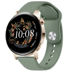 Versatile 20mm & 22mm Silicone Watch Band - Premium Strap for 22mm (Olive Green)
