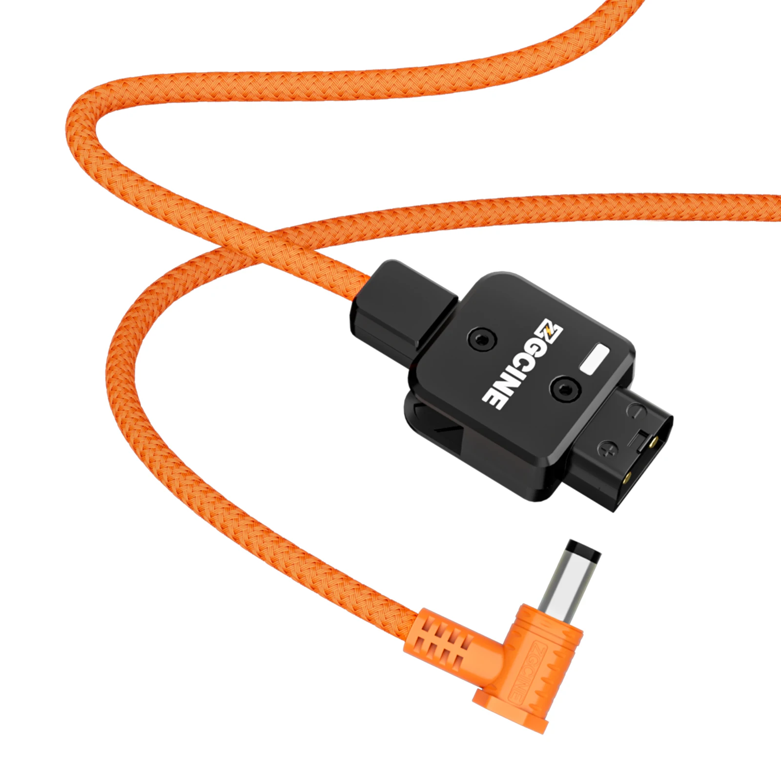 ZGCINE D-Tap-DC 전원 케이블 5.5*2.5(편조 와이어)180 ° 회전 가능, 카메라/모니터/조명에 전원을 공급하는 외부 D-Tap 배터리
