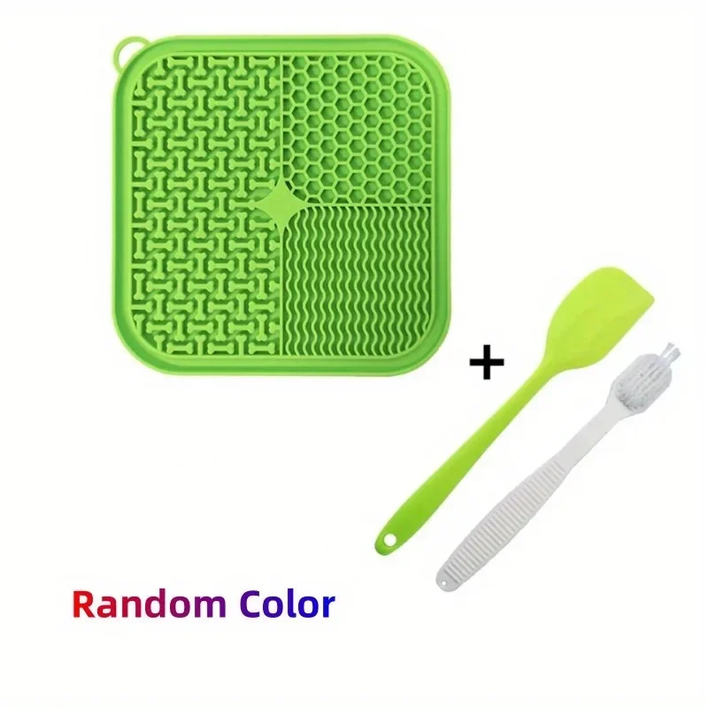 3Pcs Silicone Dog Licking Mats Set with Suction Cups-Slow Feeder Pet Placemats for Healthy Eating,Dog Feeders Supplies 4