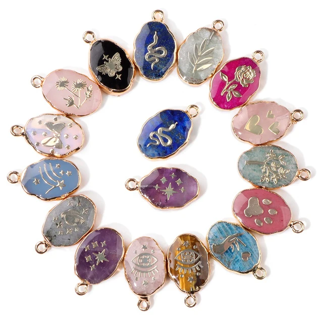 크리에이티브한 보석 만들기에 완벽한 독특한 천연석 드롭 펜던트