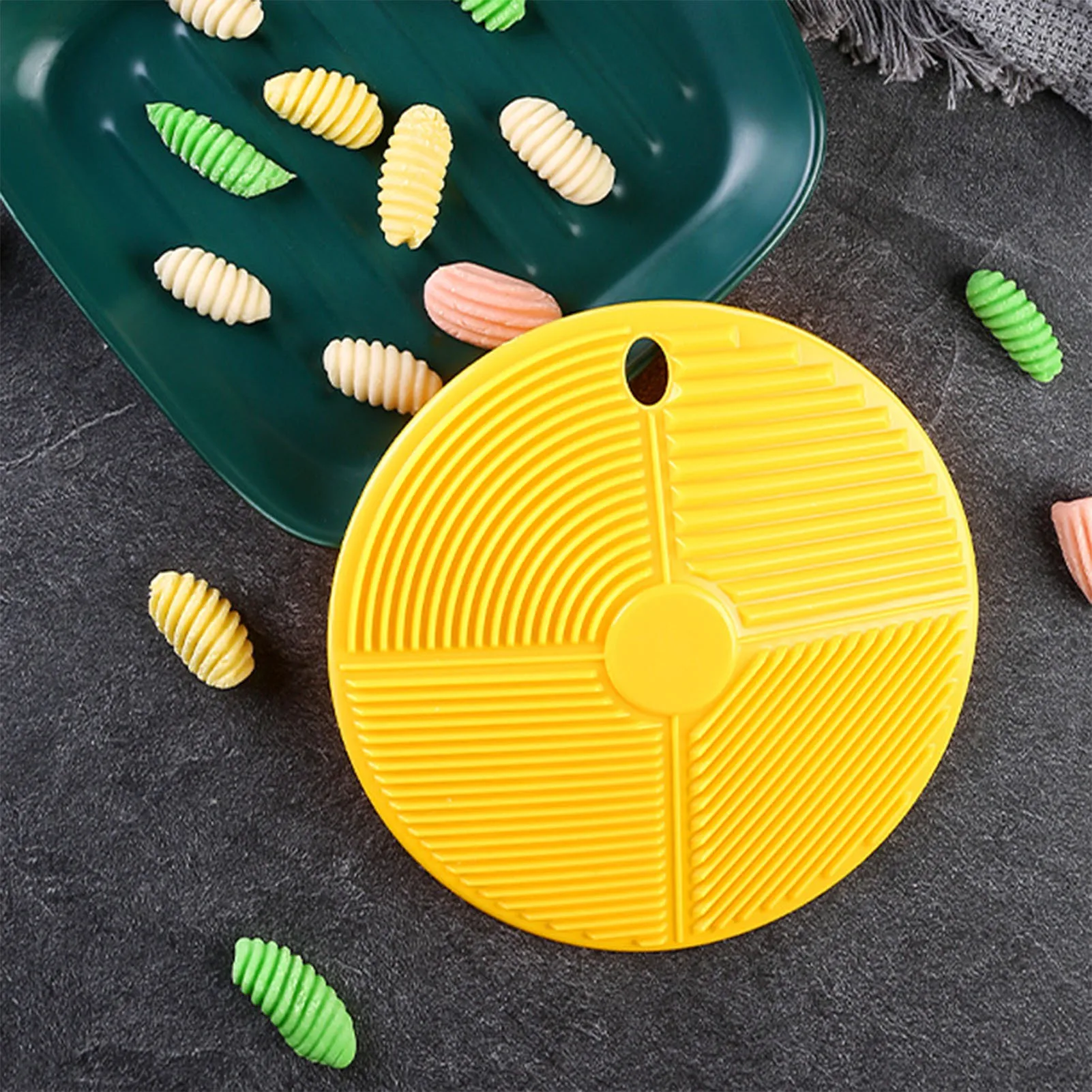 Pasta Roller Board Macaroni Making Mold Spaghetti Macaroni Washboard Diy Mould Boards Household Kitchen Supplies 6in In Diameter