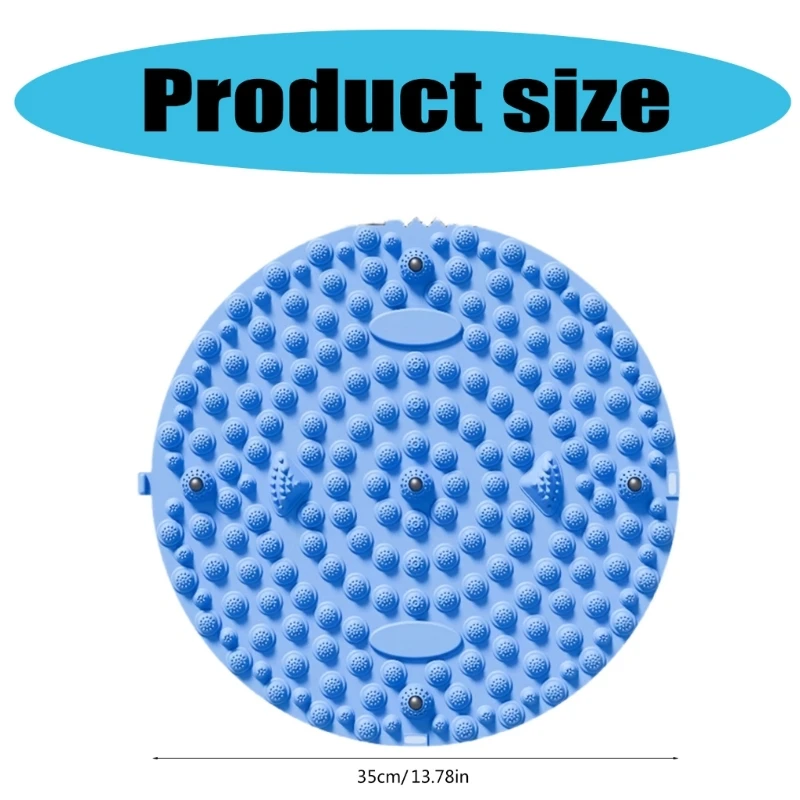 Foot Massage Relaxation Mat Muscle Relaxation Massager Feet Relaxing Mat Round Exercise Pad Pilates Yoga Accessories