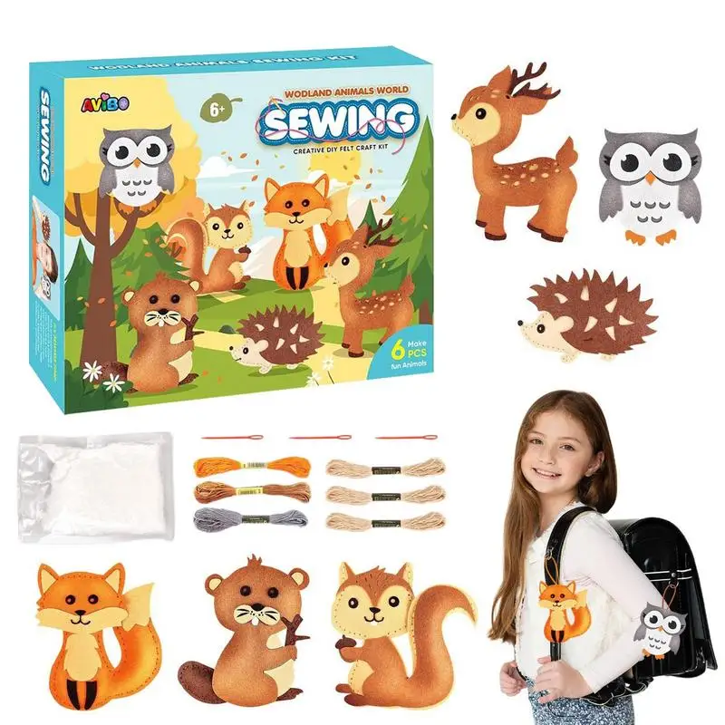 

Kids Sewing Crafts Arts Crafts For Girls Ages 4-8 Sew Mini Craft Kit First Sewing Kit For Beginners DIY Projects Of Stuffed