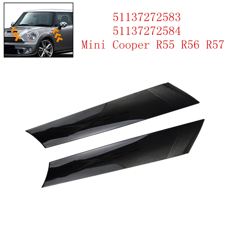 Car Window Trim Windshield Post Trim A Pillar Molding Cover For Mini Cooper R55 R56 R57 07-15 Windshield Side Molding