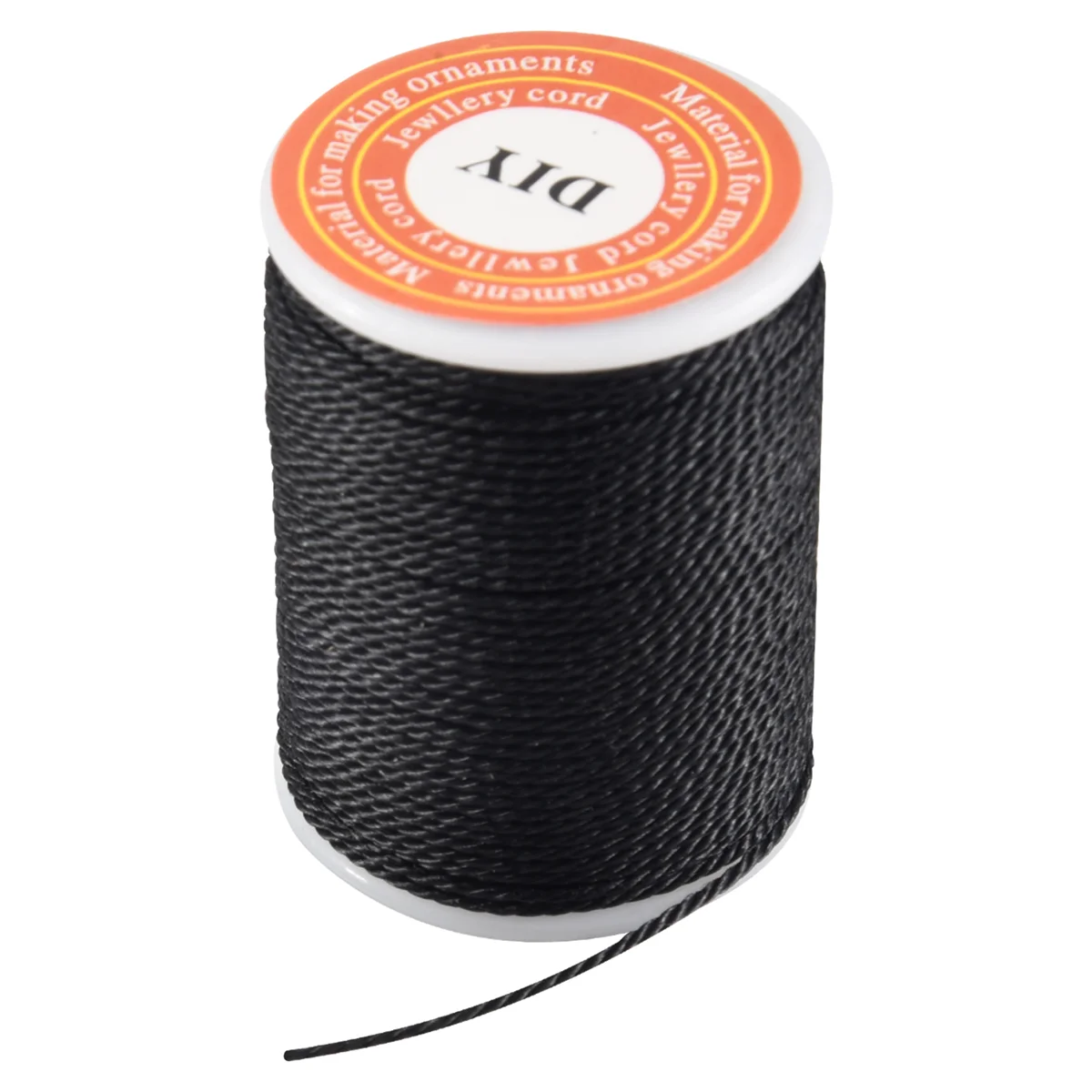 Cotton Rope Waxed Cord Rope Necklace Roll Black Waxed Cotton Necklace Beads Cord String 1mm