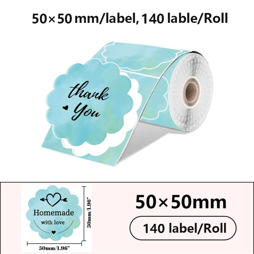 Compact 40mm Self-Adhesive Thermal Label Printer Paper
