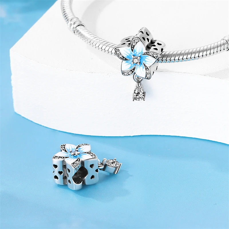 Dijes de pata de Mascota de corazón lindo, compatible con pulseras originales Pandora, abalorios de globo chapados en plata, cuentas para regalos de joyería de cumpleaños, nuevo