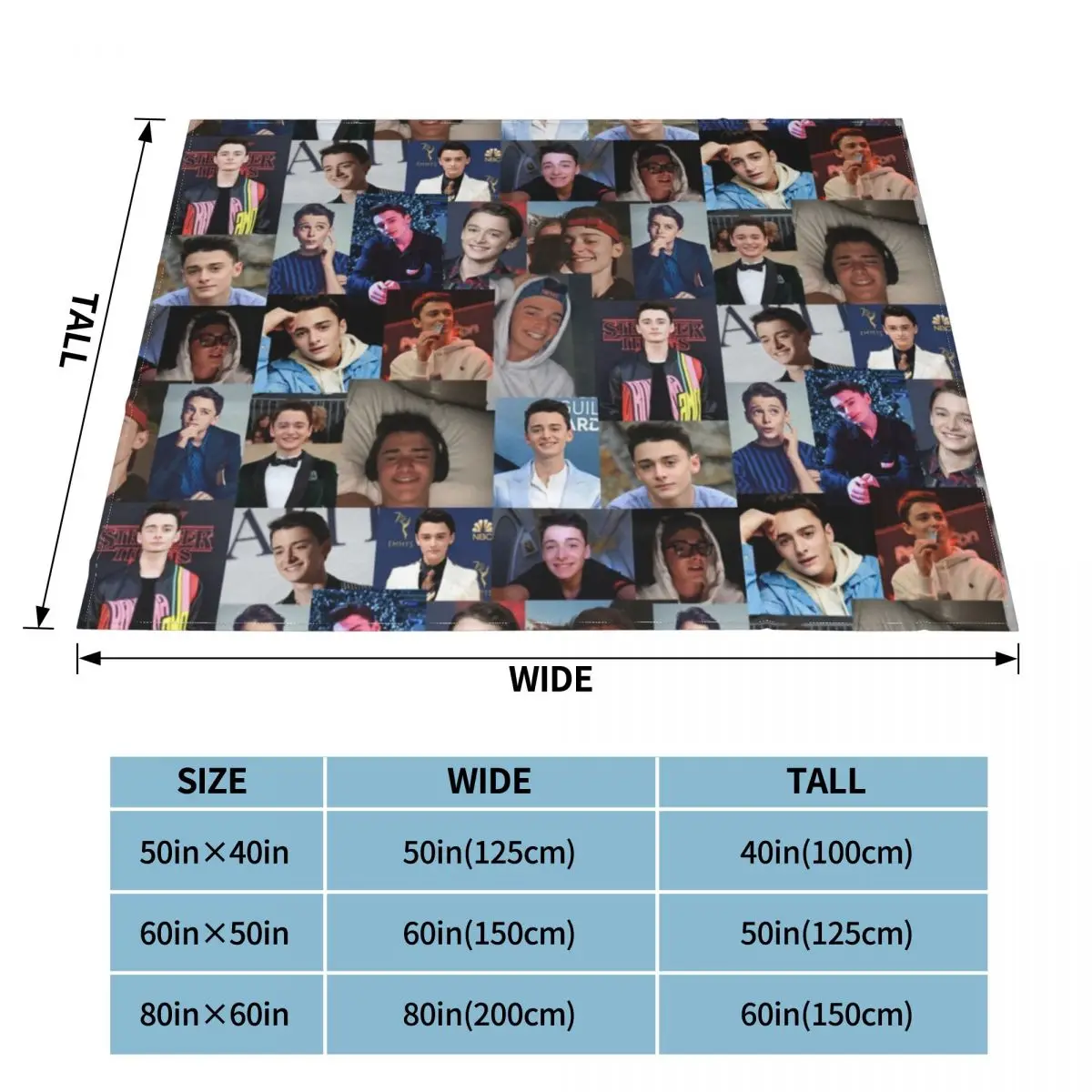 Noah Schnapp �ݶ��� ��� finn wolfhard Plush Funny Soft Throw ���, ħ�� ���� ���� ���