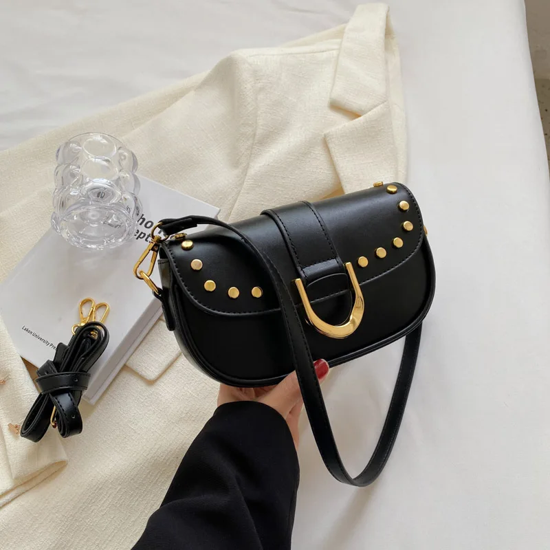 Small Cute Crossbody Bags for Women 2023 Trend Rivets Design